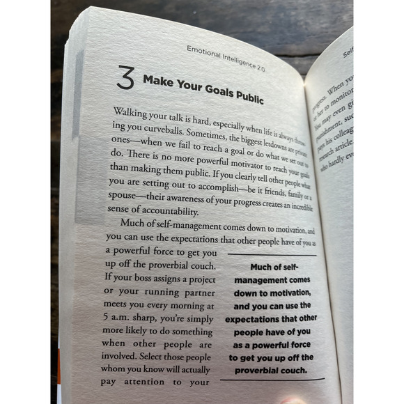 Emotional Intelligence 2. 0 by Jean Greaves and Travis Bradberry W/ACCESS CODE - Picture 2 of 5